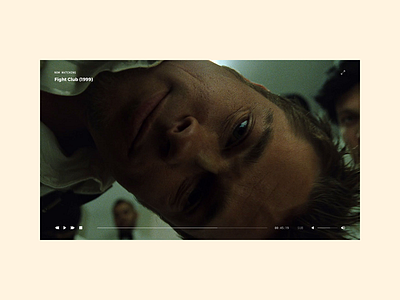 057 - Video Player app design fight club interface movie player user video web