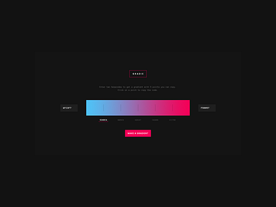 060 - Color Picker color colour design gradient interface minimal palette picker user web
