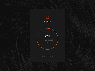 086 - Progress Bar bar cloud design interface minimal modal progress upload user web