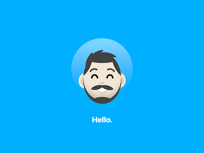 089 - Avatar avatar beard design hello human illustration person personal user