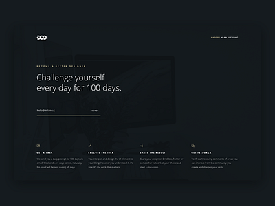 101 - Redesign Daily UI Landing Page