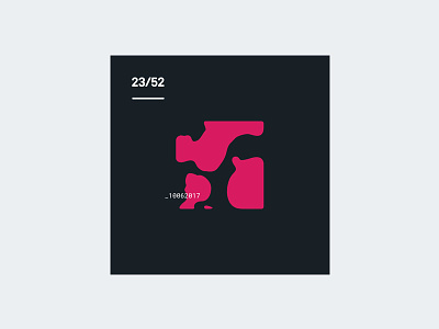 Weekly Mixtape - 23 Roster clean cover design minimal mixtape music simple typography weekly