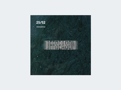 Weekly Mixtape - 25 Offseason clean cover design minimal mixtape music simple typography weekly