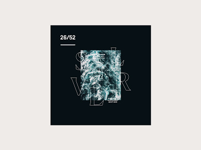 Weekly Mixtape - 26 Silver clean cover design minimal mixtape music simple typography weekly