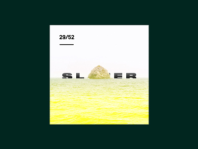 Weekly Mixtape - 29 Slater clean cover design minimal mixtape music simple typography weekly