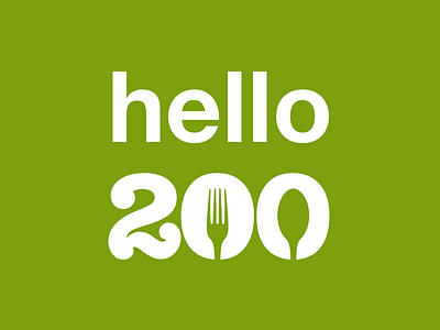 Hello 200 Mark green logo mark