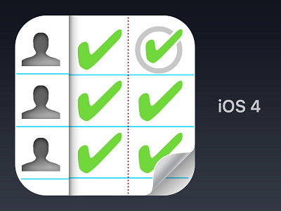 Roster App iOS 4 icon app icon ios