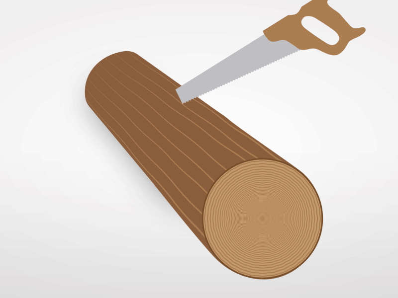 Log Saw. gif illustrator log saw woodworking
