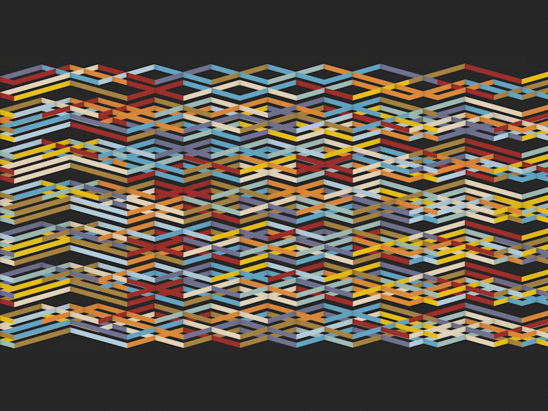 Pattern Exploration color grid pattern ribbon
