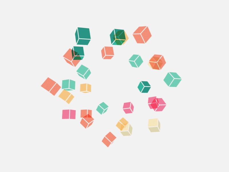 Kubes color cube gif loop
