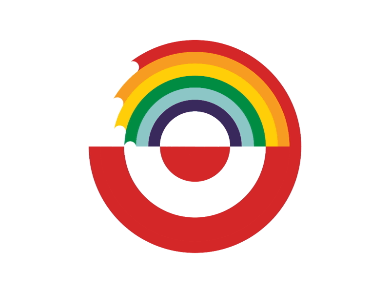 #TakePride animation bullseye design gif pride rainbow target