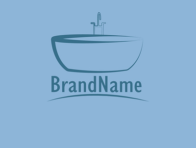 Bathtub Simple Logo bathroom bathtub branding design illustration logo modern simple vector