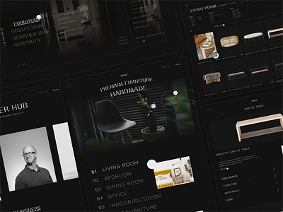 Sulod / Website Concept black branding design furniture interaction interface interior minimalistic premium ui ux web