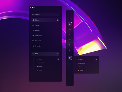 Sidebar Web Concept | User Interface clean colors design sidebar ui user interface ux web web design