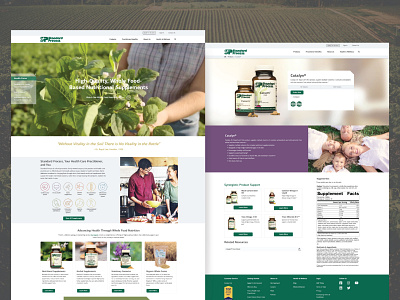 Standard Process Nutritional Supplements ecommerce supplements ui ux webdesign wellness