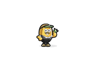 Bookie Bitcoin Mascot coin mascot modern