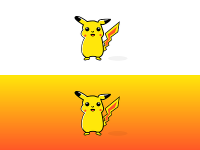 PIKA ⚡ abstract abstract art art cartoon cartoon character design dribbble illustration inspiration minimalist pika pikachu ui vector