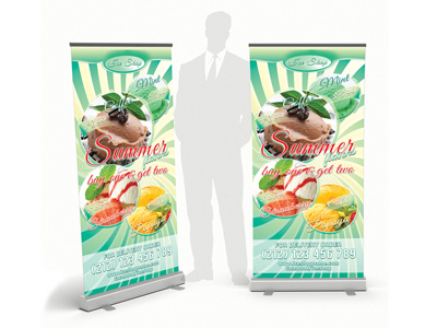 Summer Flavors  Rollup Banner