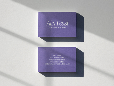 Alix Feast — Brand Identity brand identity branding business card design graphic design identity logo typography