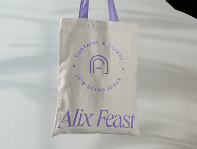 Alix Feast — Brand Identity brand identity branding design graphic design logo tote bag typography