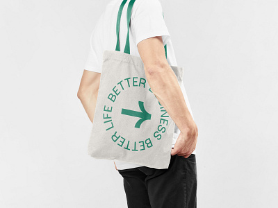 RightWay — Brand Identity brand identity branding design graphic design logo tote bag typography