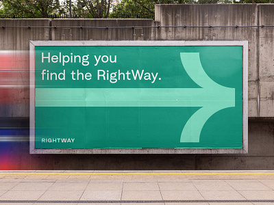 RightWay — Brand Identity advertising billboard brand identity branding design graphic design logo typography