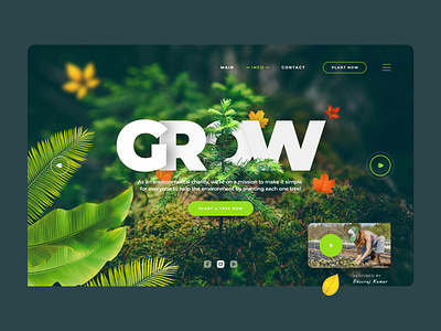 Grow Tree Website Design for Desktop adobe illustrator adobe photoshop adobexd clean ui design designer graphicdesign illustration mobile app design mobile design web webdesign websites xd xd design