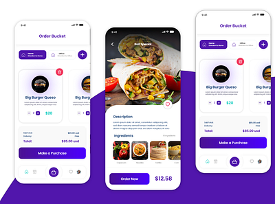 Food Delivery & Order App Design UI-UX adobe adobe photoshop adobexd android app art blue clean design clean ui design ecommerce design flat food app ios minimal ux uxdesign web zomato