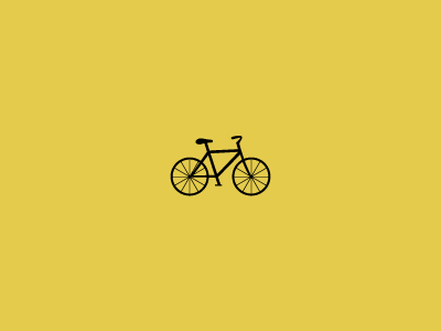Bicycle Icon bicycle branding icon logo yellow