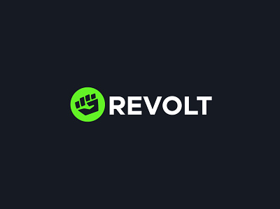 REVOLT fist hand logo logo design logo mark minimal simple