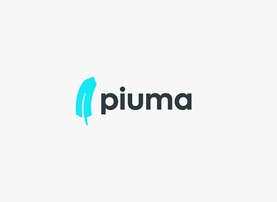 PIUMA bird feather logo logo design logo mark logodesign minimal minimalist