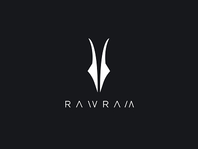 RAWRAM animal deer horn horns logo logo design logo mark minimal minimal logo minimalist ram vector