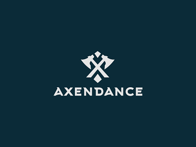 AXENDANCE axe axes branding gaming gaming logo logo logo design logo mark minimal minimal logo minimalist tomahawk