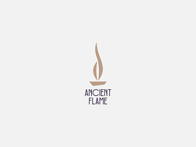 ANCIENT FLAME ancient branding fire flame flame logo flames logo logo design logo mark minimal minimal logo minimalist old
