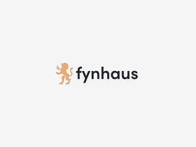 Fynhaus Logo Design banking design lion lion head logo logo design logo mark minimal minimal logo minimalist