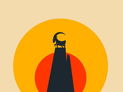 Goat Illustration/logo animal branding goat goat logo illustration logo logo design logo mark minimal minimal logo minimalist peak
