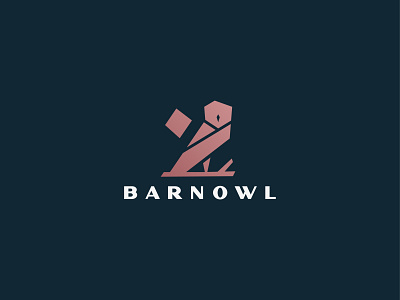 barnowl barn barnowl bird branding elegant geometry logo logo design logo mark luxury minimal minimal logo minimalist modern owl