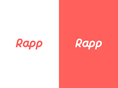 Rapp Typography logo branding delivery groceries home delivery logo logo design logo mark minimal minimal logo minimalist movement rapp speed type typography