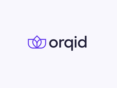 Orqid branding design flower illustration logo logo design logo mark minimal minimalist orchid orqid