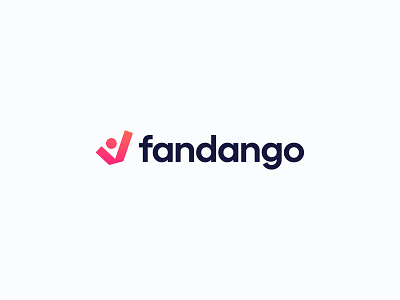 Fandango abstract branding checkmark fan happy joyful logo logo design logo mark minimal minimal logo minimalist person simple