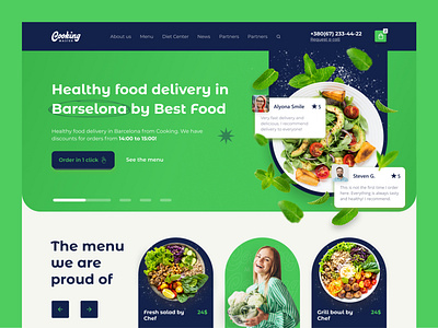 healthy food delivery website bakery beverage chef cook cooking culinary delicious dish eat food interface kitchen recipe service startup tasty ui ux web website