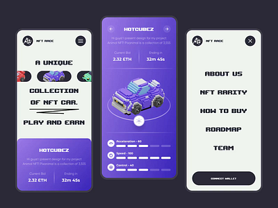 Voxel NFT - available for sale animation app bitcoin chart crypto cryptoart design ethereum finance fintech ios marketplace mobile mobile design nft nftart token trading ui wallet