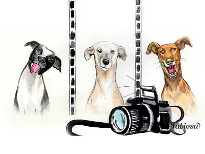 Dogs photo dog dogs dogs illistration illustration pet illustration pets watercolor painting