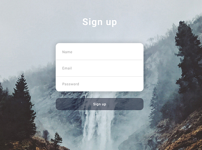 Sign up screen graphic design sign up screen ui