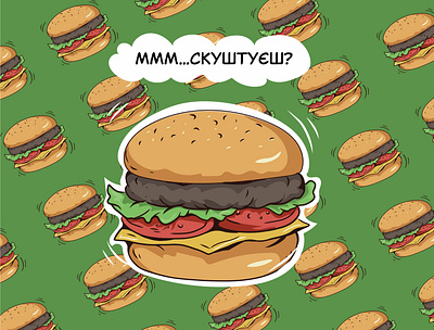 Burger’s pattern branding burger drawing design illustration