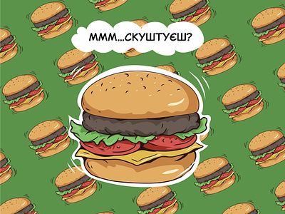 Burger’s pattern branding burger drawing design illustration