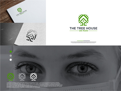 The Tree House creative design healthy logo logodesign logotype modern logo unique vector