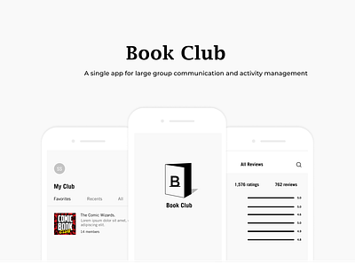 BookClub ux ui visual