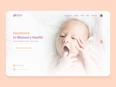 Obstetrics Clinic Website 👶 animation clinic design doctor health healthcare hospital ui ux web website