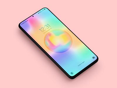 Phone screen wallpaper app background gradient phone vector wallpaper